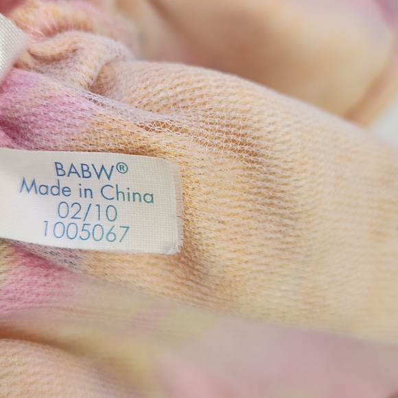 Build a Bear Dress Peach Flower Sparkle Bow Justice Tshirt Tassels Teddy Clothes - Picture 8 of 16